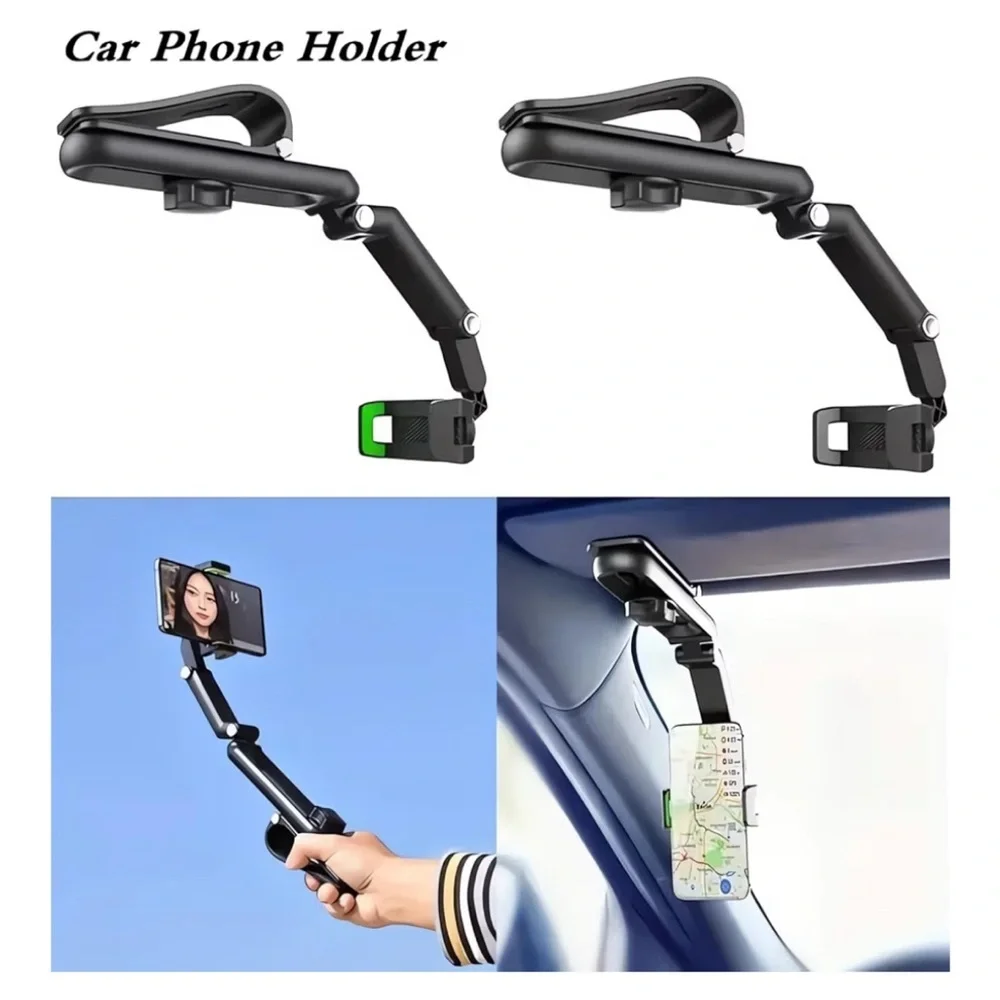 Universal Car Phone Stand Sun Visor Mount, Compatible with smartphone
